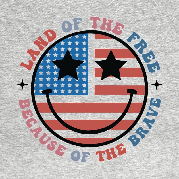 America Land Of The Free Because Of The Brave SVG, 4th of July, Patriotic, Independence Day (2 Sided) by kumikoatara